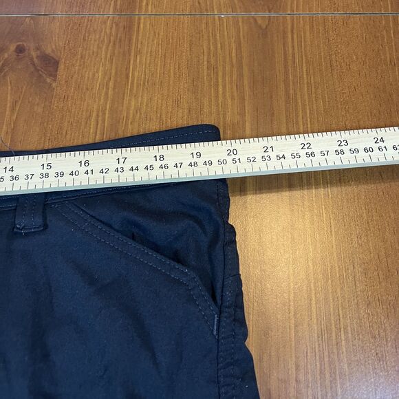 Wrangler Pants Mens 38x32 Black Outdoor Zip Pocket Stretch Nylon NW788NB Hiking - Picture 7 of 11